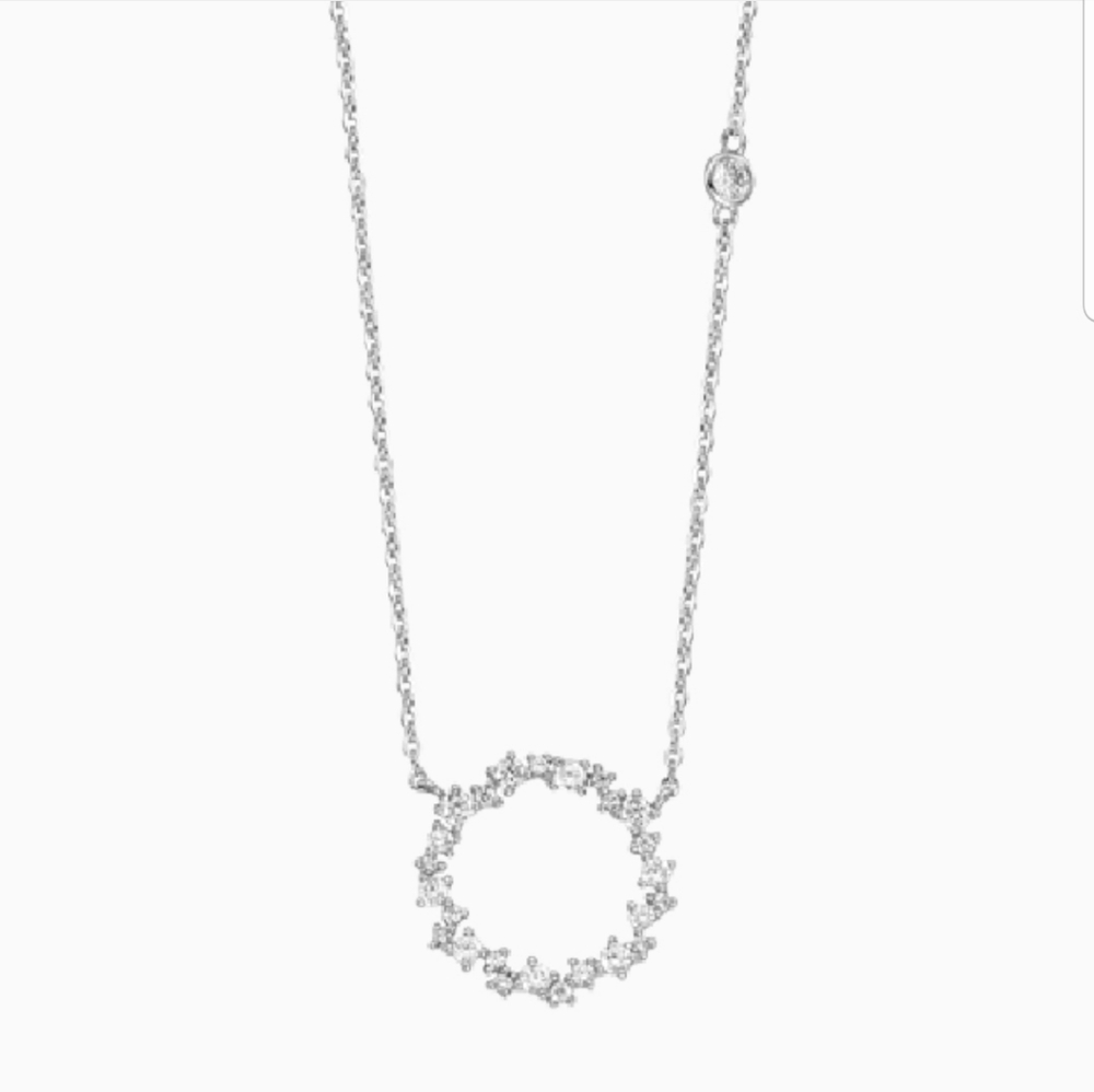 14k white gold necklace